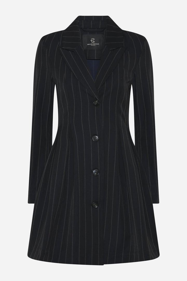 Bruuns Bazaar Women HydrangeaBBTova dress Dress Black pinstripe