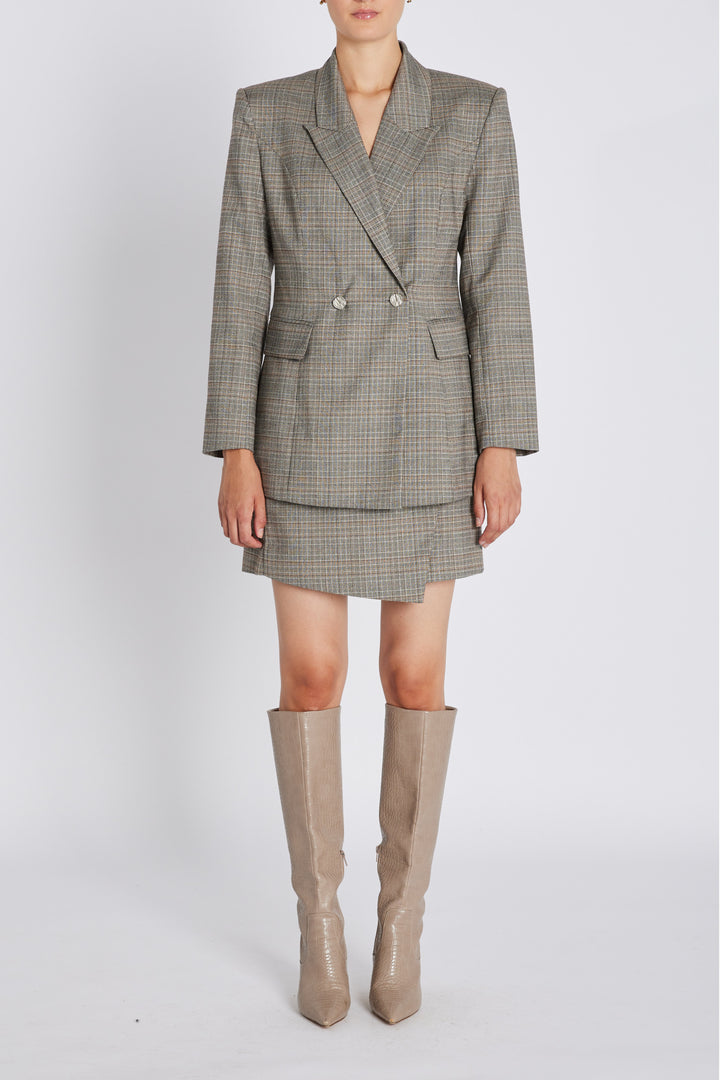 Bruuns Bazaar Women IpomoeaBBMaina skirt Skirt Brown Check