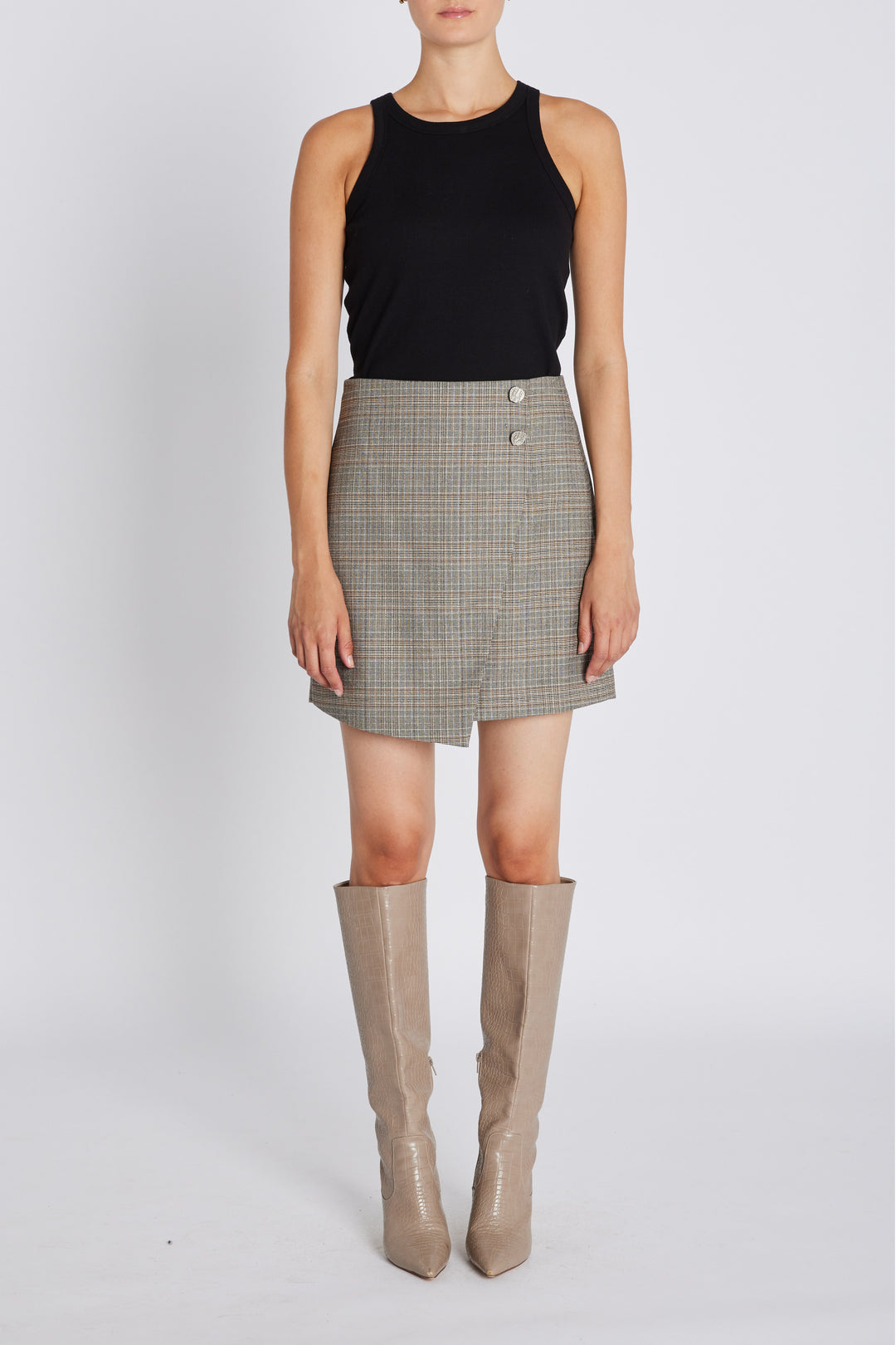 Bruuns Bazaar Women IpomoeaBBMaina skirt Skirt Brown Check