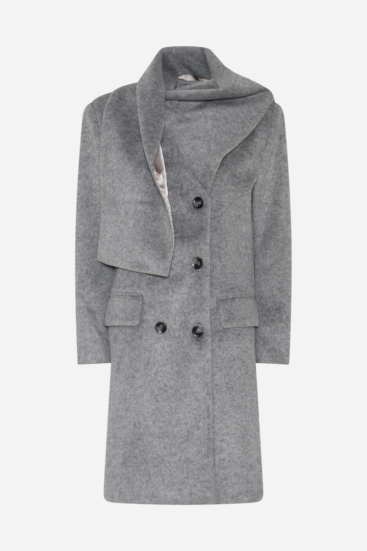 Bruuns Bazaar Women JubaBBAureve coat Outerwear Grey Melange