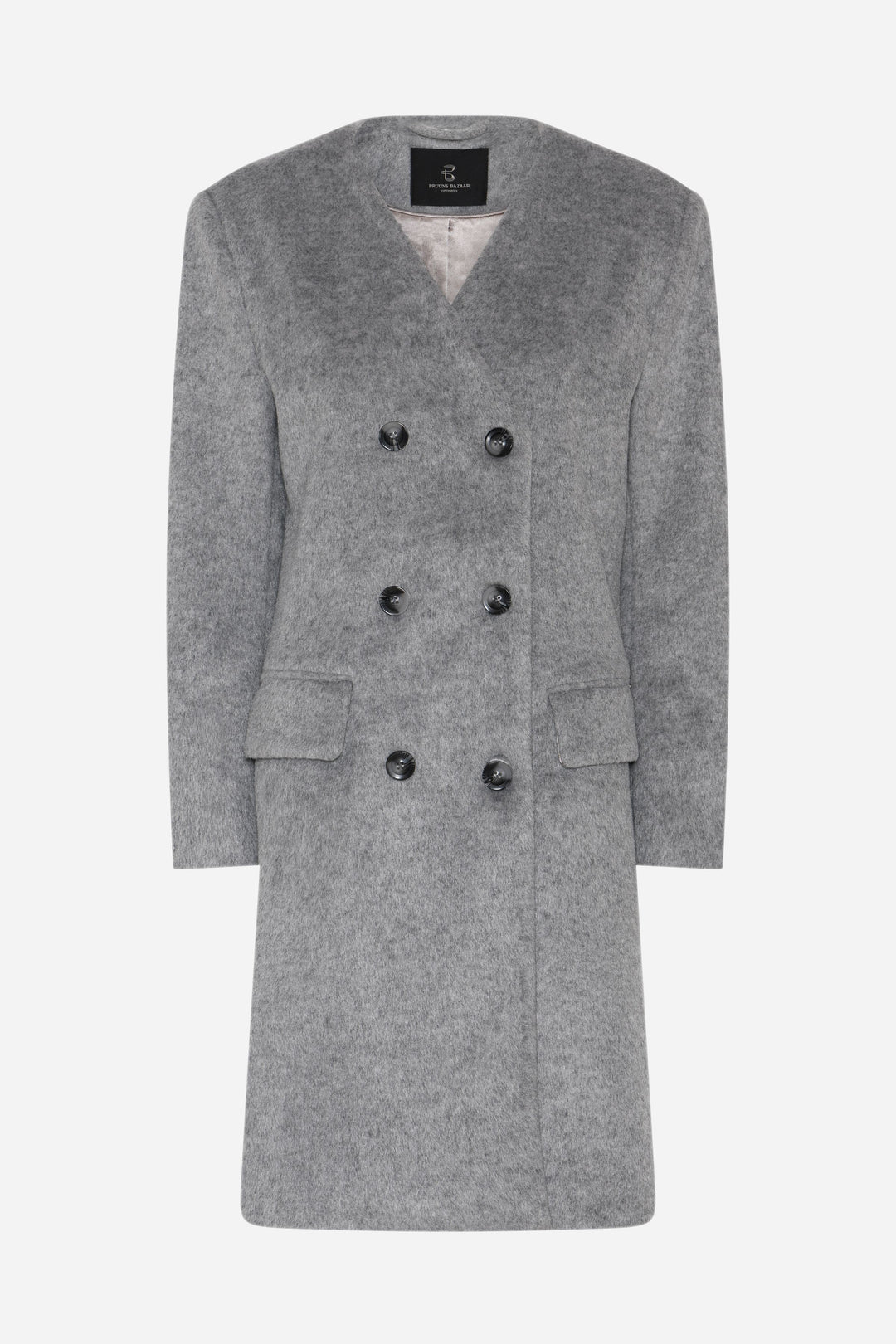 Bruuns Bazaar Women JubaBBAureve coat Outerwear Grey Melange