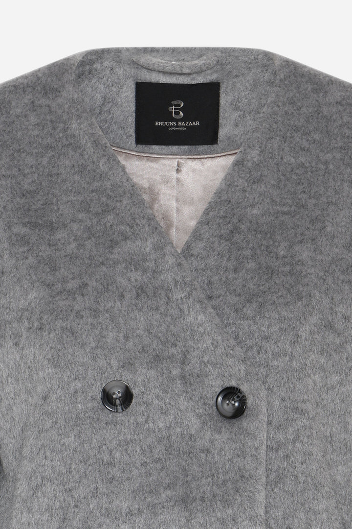 Bruuns Bazaar Women JubaBBAureve coat Outerwear Grey Melange