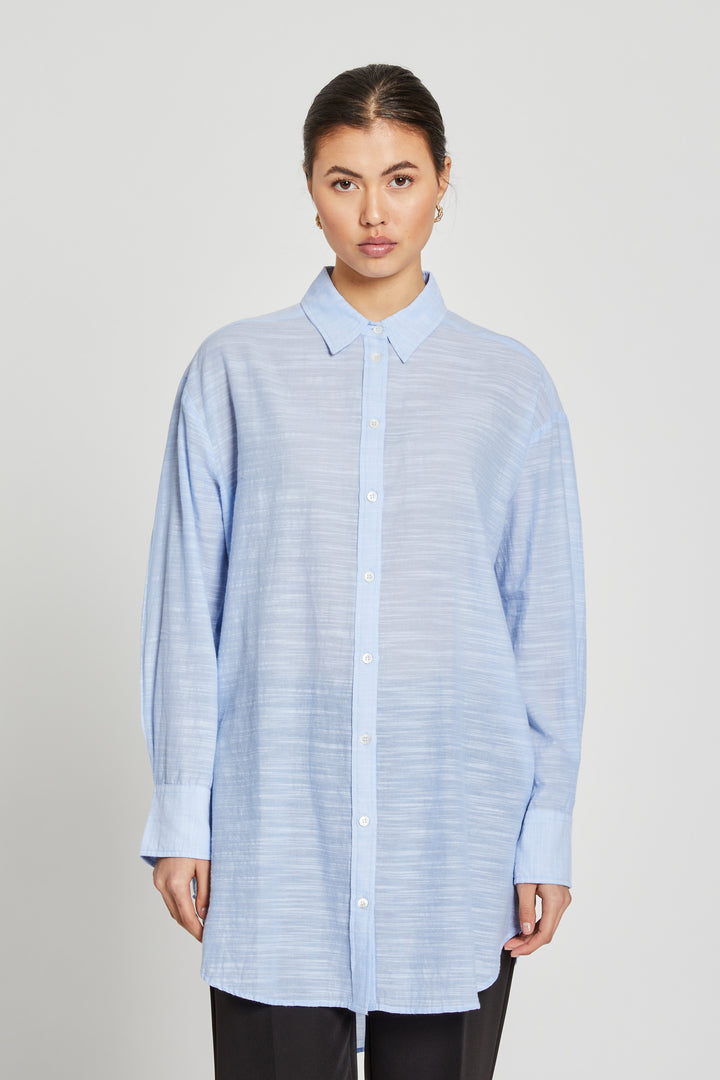 Bruuns Bazaar Women JuniperusBBLong shirt Shirts Blue/White stripe