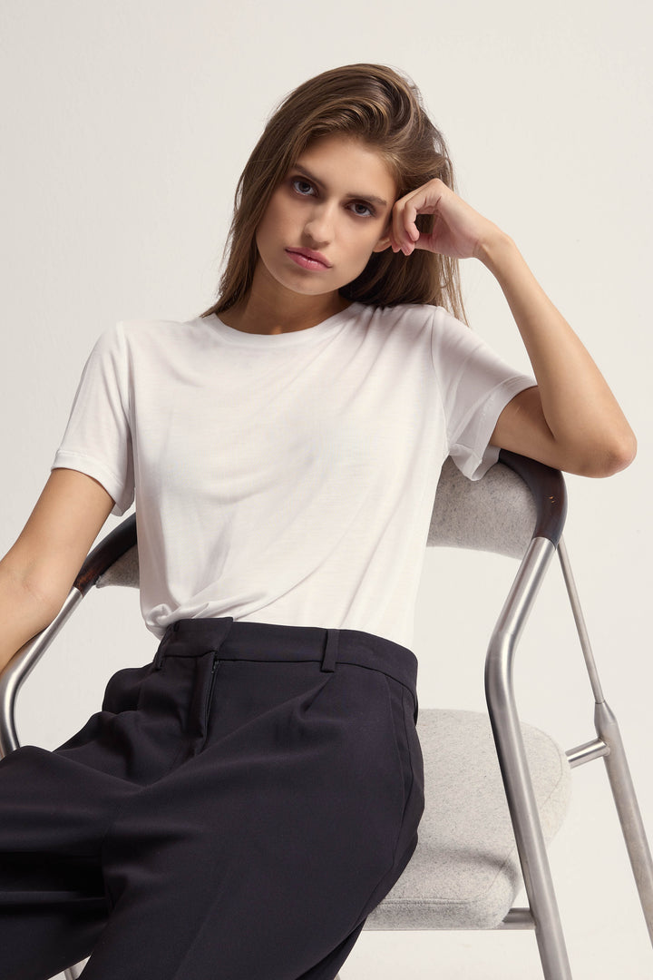 Bruuns Bazaar Women KatkaBB ss T-shirt T-shirts Snow White