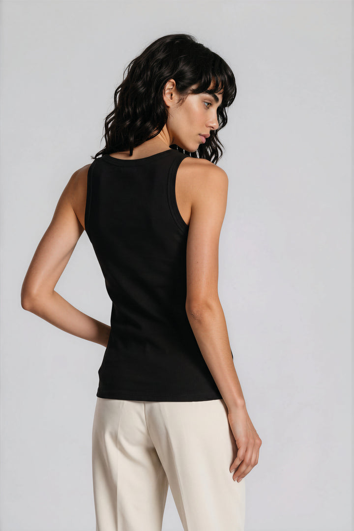 Bruuns Bazaar Women KatyBB Rib Tank top T-shirts Black