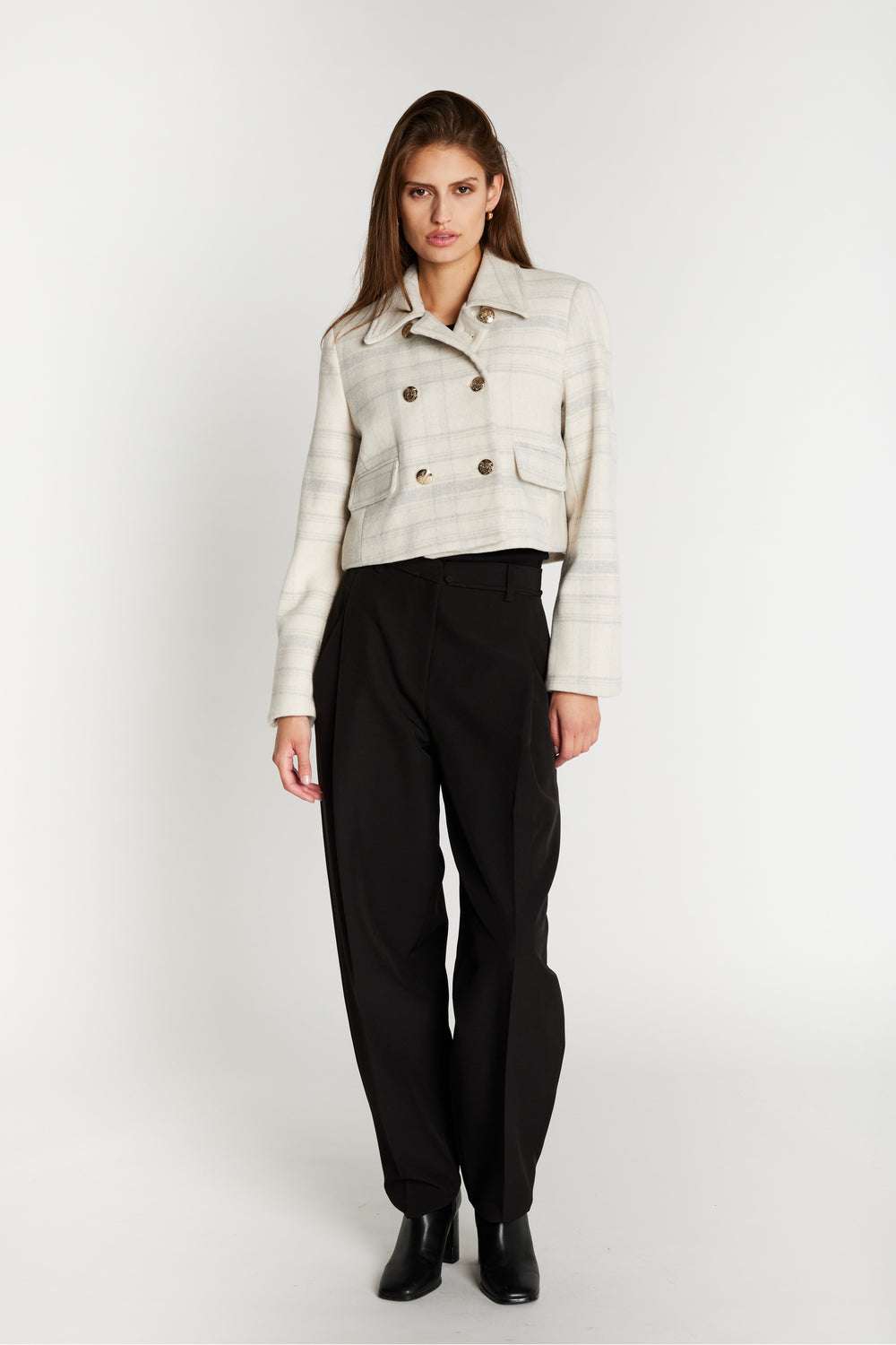 Bruuns Bazaar Women KentioBBTyrah jacket Outerwear Beige check