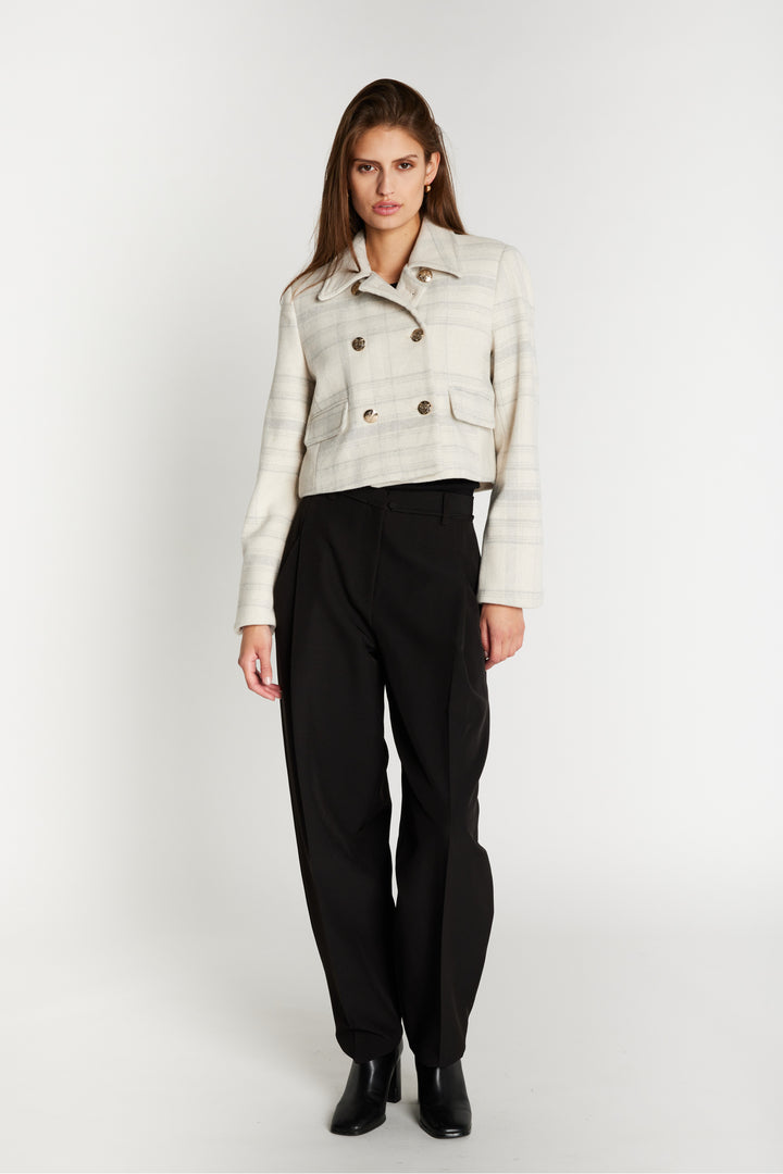 Bruuns Bazaar Women KentioBBTyrah jacket Outerwear Beige check