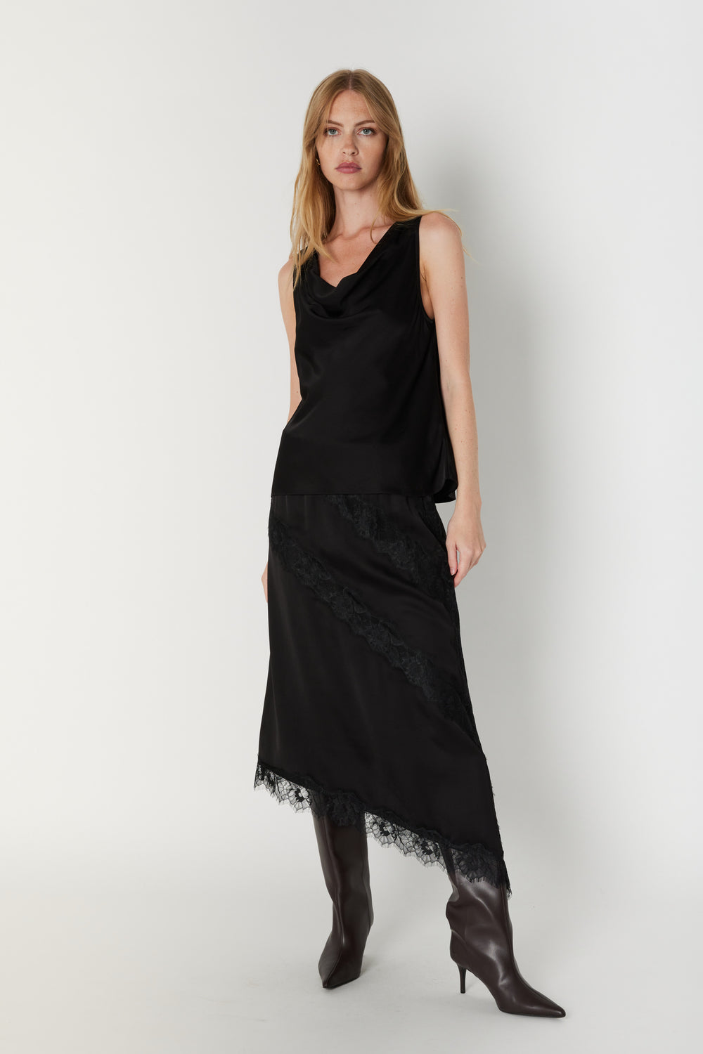 Bruuns Bazaar Women KorthalsiaBBCowl top Blouse Black