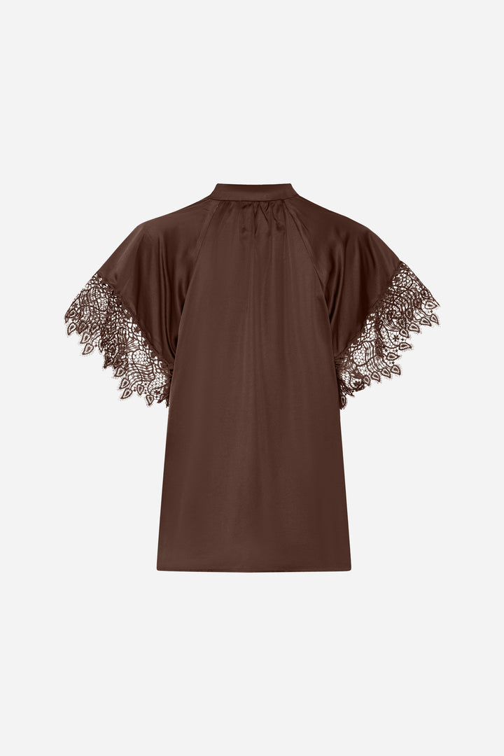 Bruuns Bazaar Women KorthalsiaBBWiny blouse Blouse Chestnut