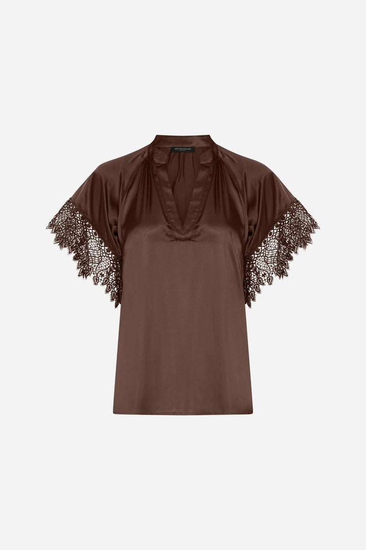 Bruuns Bazaar Women KorthalsiaBBWiny blouse Blouse Chestnut