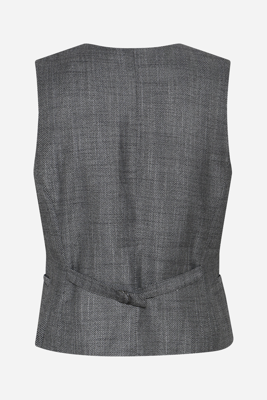 Bruuns Bazaar Women KuraBBBielle Waistcoat Vest Grey Herringbone