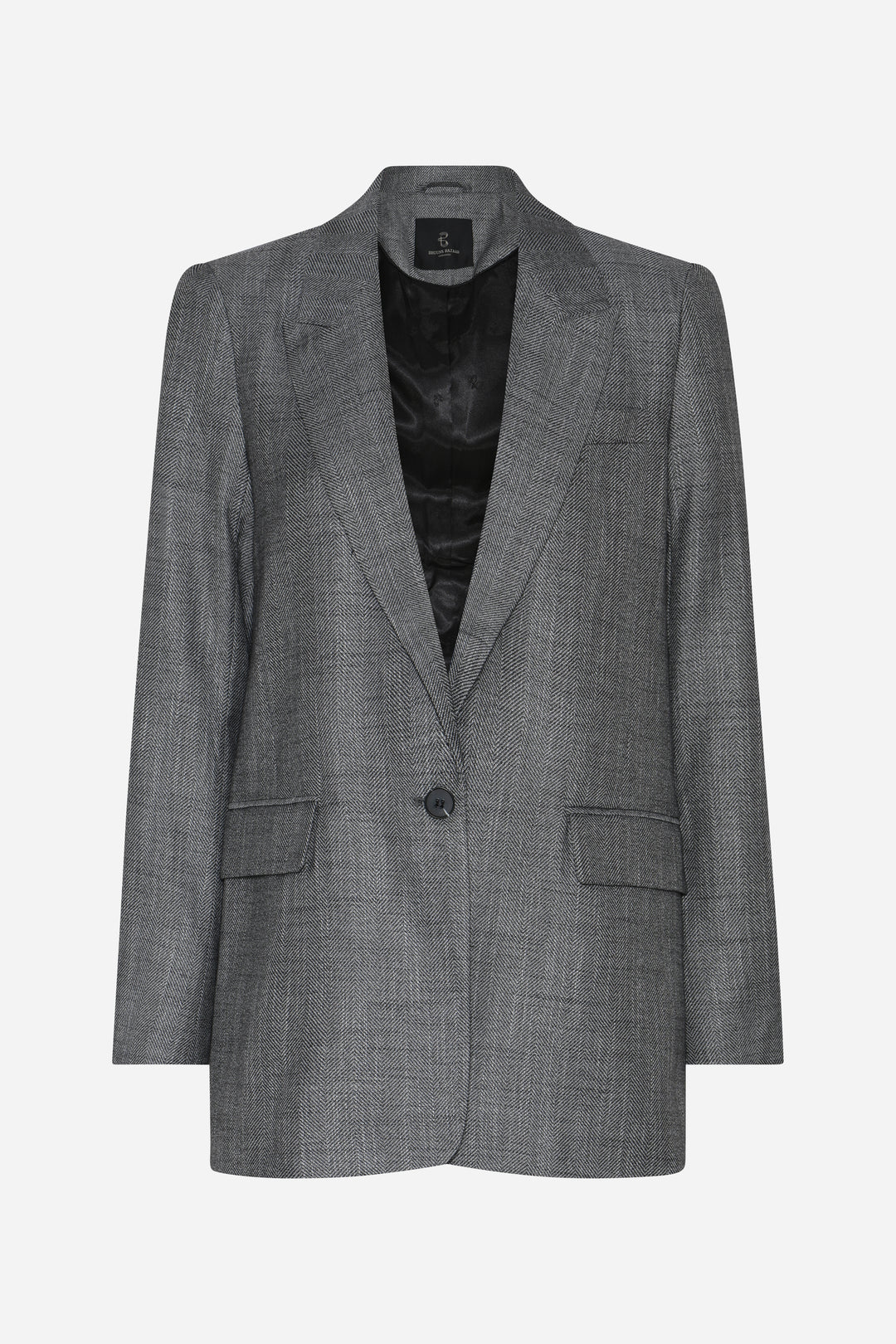 Bruuns Bazaar Women KuraBBFrida blazer Blazer Grey Herringbone