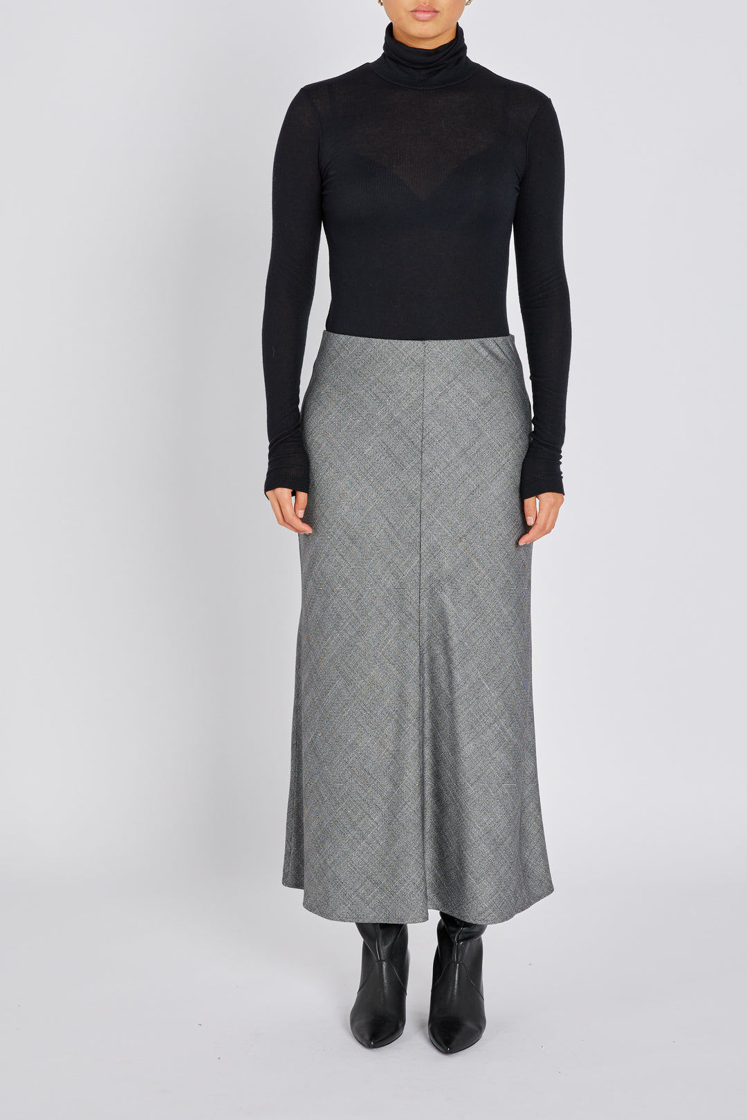 Bruuns Bazaar Women KuraBBJoan skirt Skirt Grey Herringbone