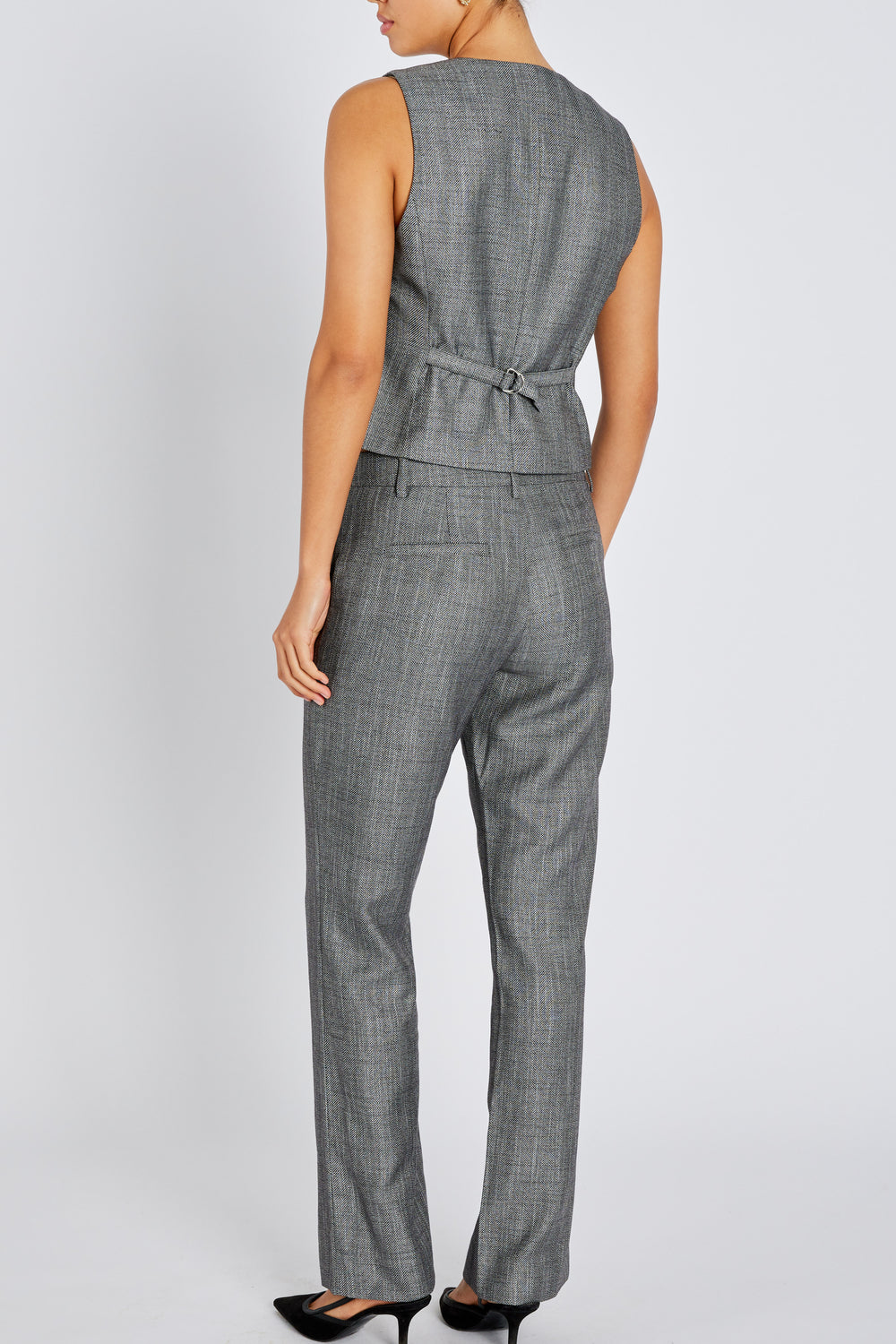 Bruuns Bazaar Women KuraBBVilda pants Pants Grey Herringbone