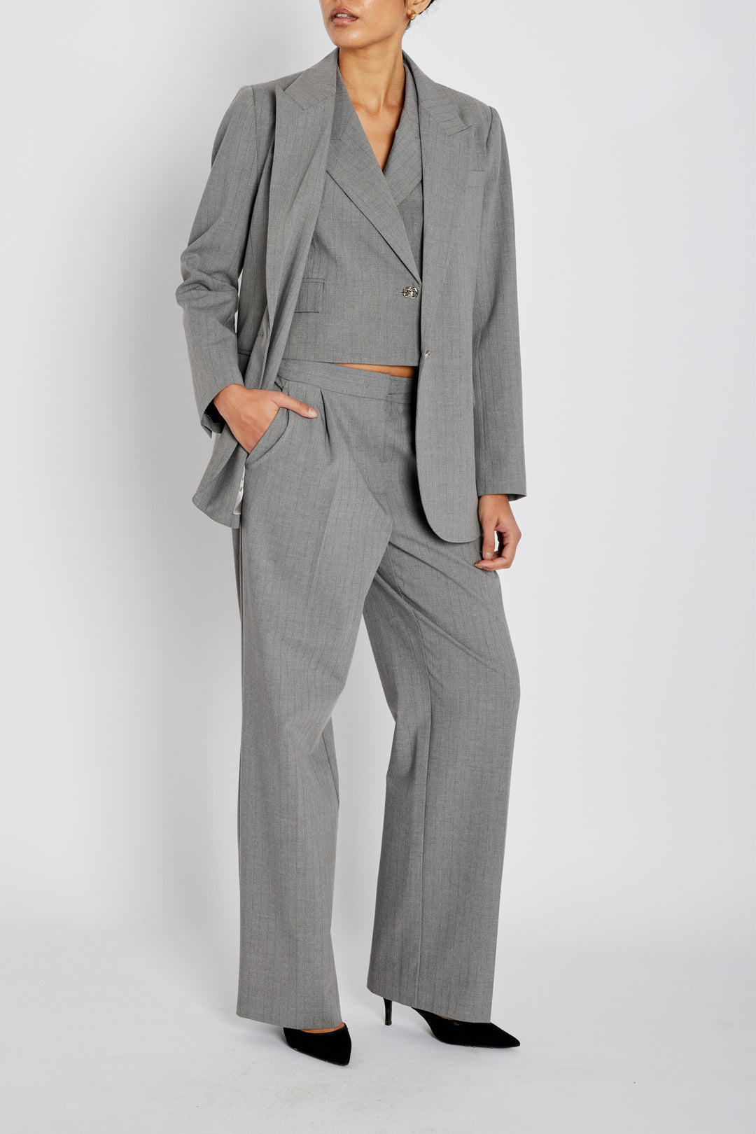 Bruuns Bazaar Women LataniaBBFrida blazer Blazer Grey