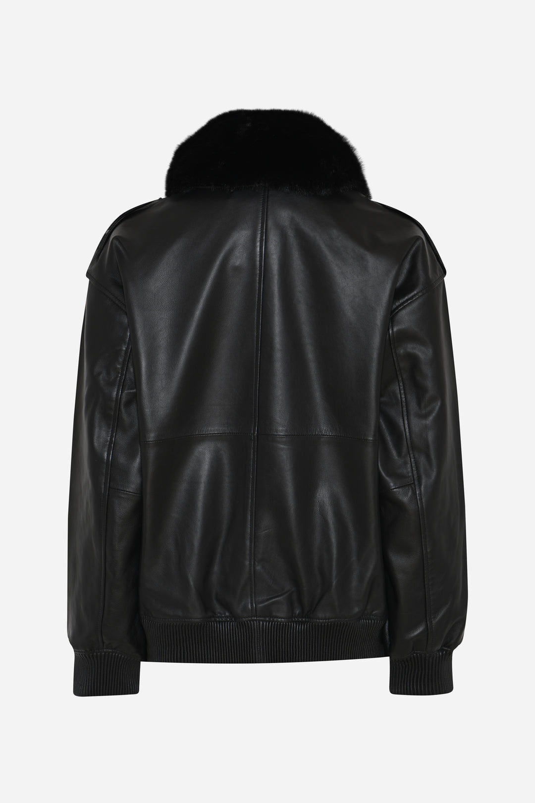 Bruuns Bazaar Women LeatherBBpilot jacket Outerwear Black