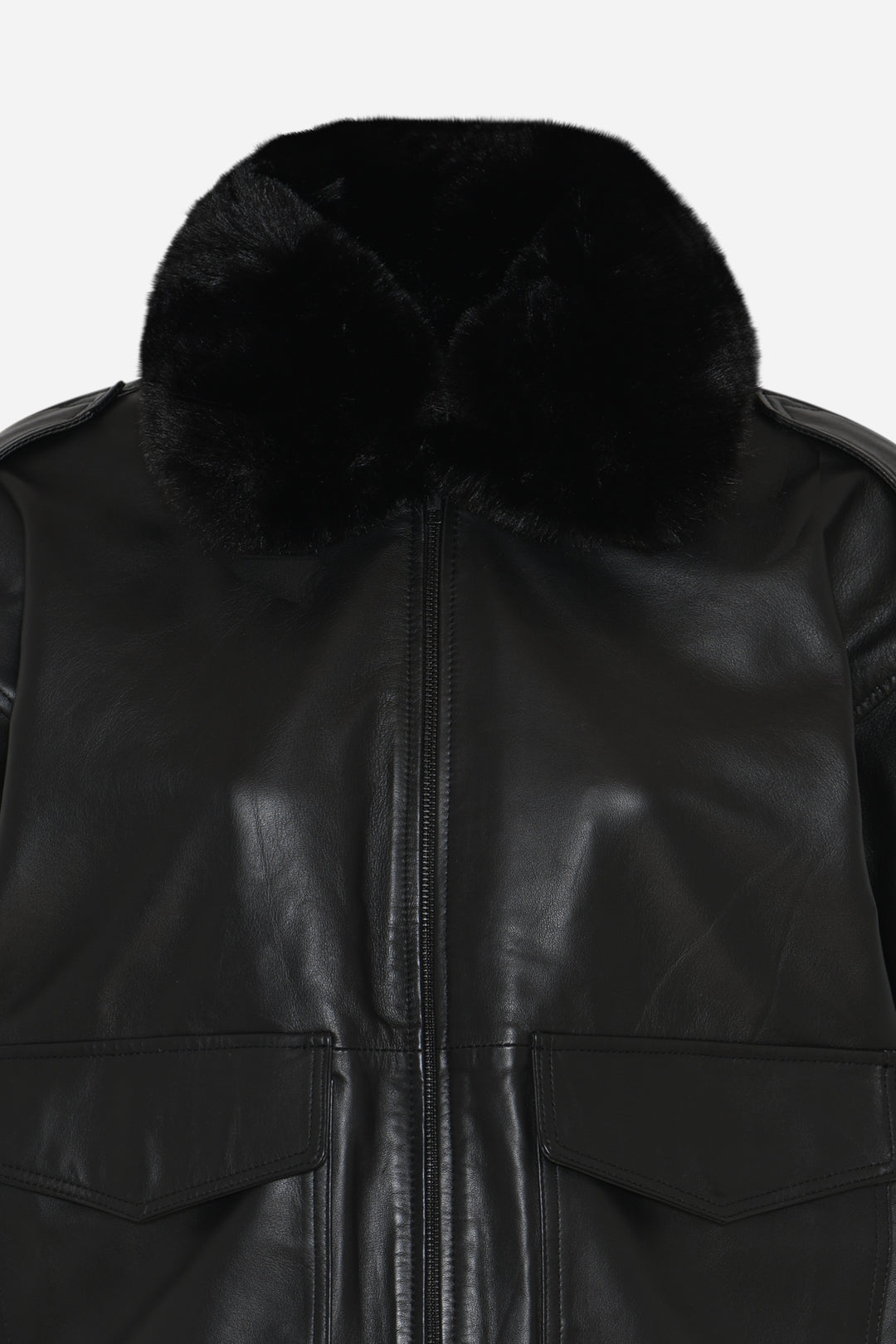 Bruuns Bazaar Women LeatherBBpilot jacket Outerwear Black