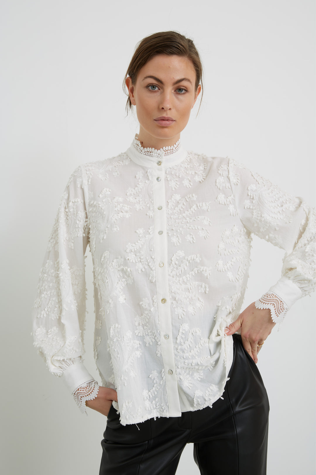 Bruuns Bazaar Women LingonBBCharlotta shirt Shirts Snow White