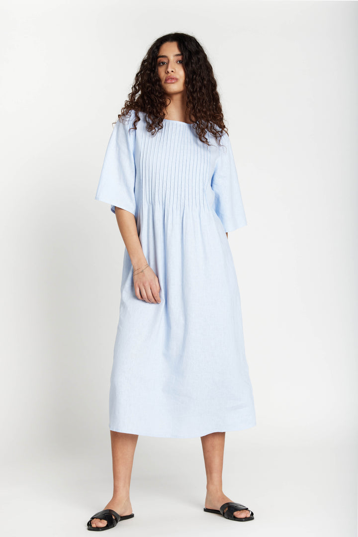 Bruuns Bazaar Women LinvisBBSilvena dress Dress Eventide Blue