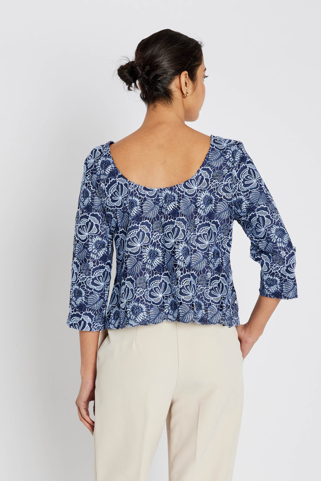 Bruuns Bazaar Women MauritiaBBIgnara blouse Blouse Blue flower