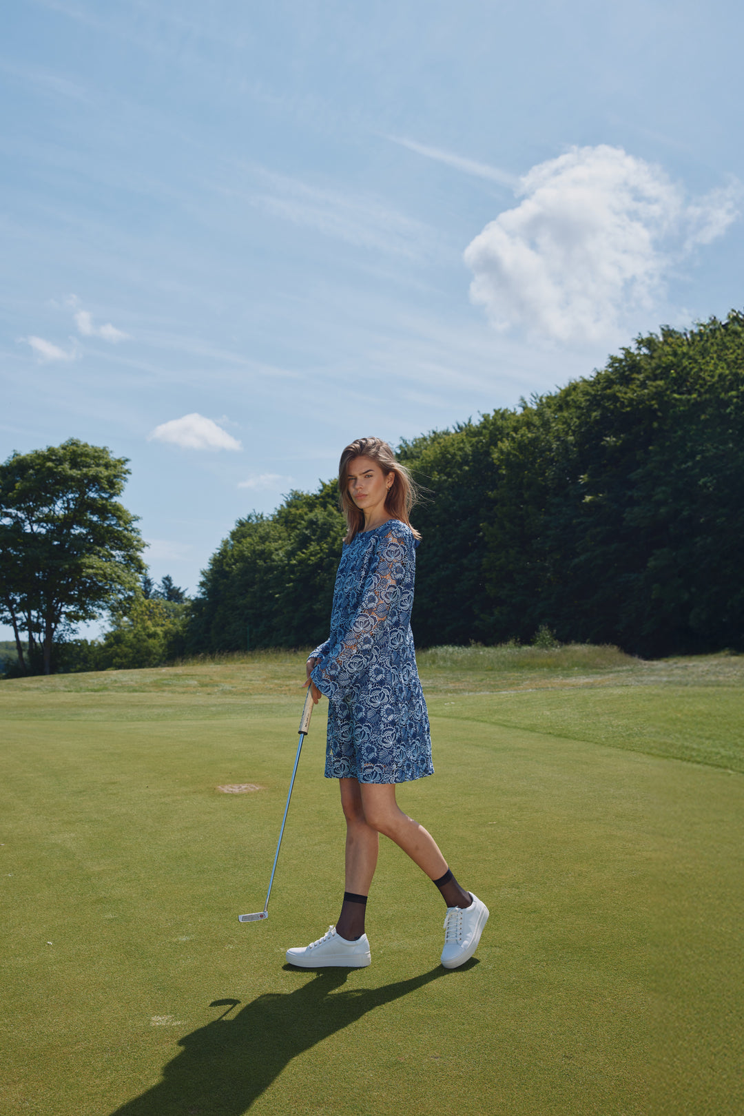 Bruuns Bazaar Women MauritiaBBLucille dress Dress Blue flower