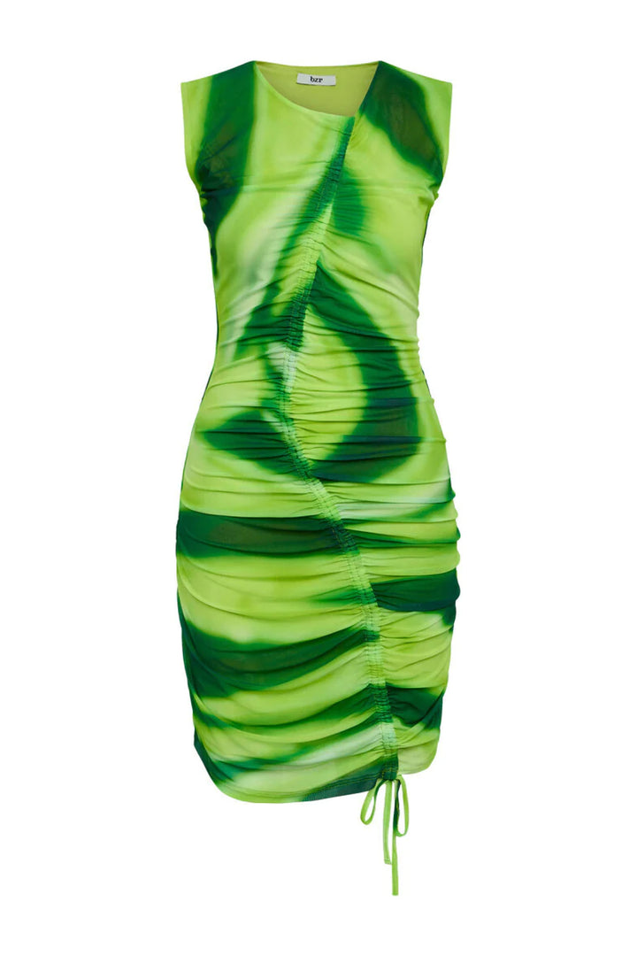 BZR MelaBZCrinckle dress Dress Lime AOP