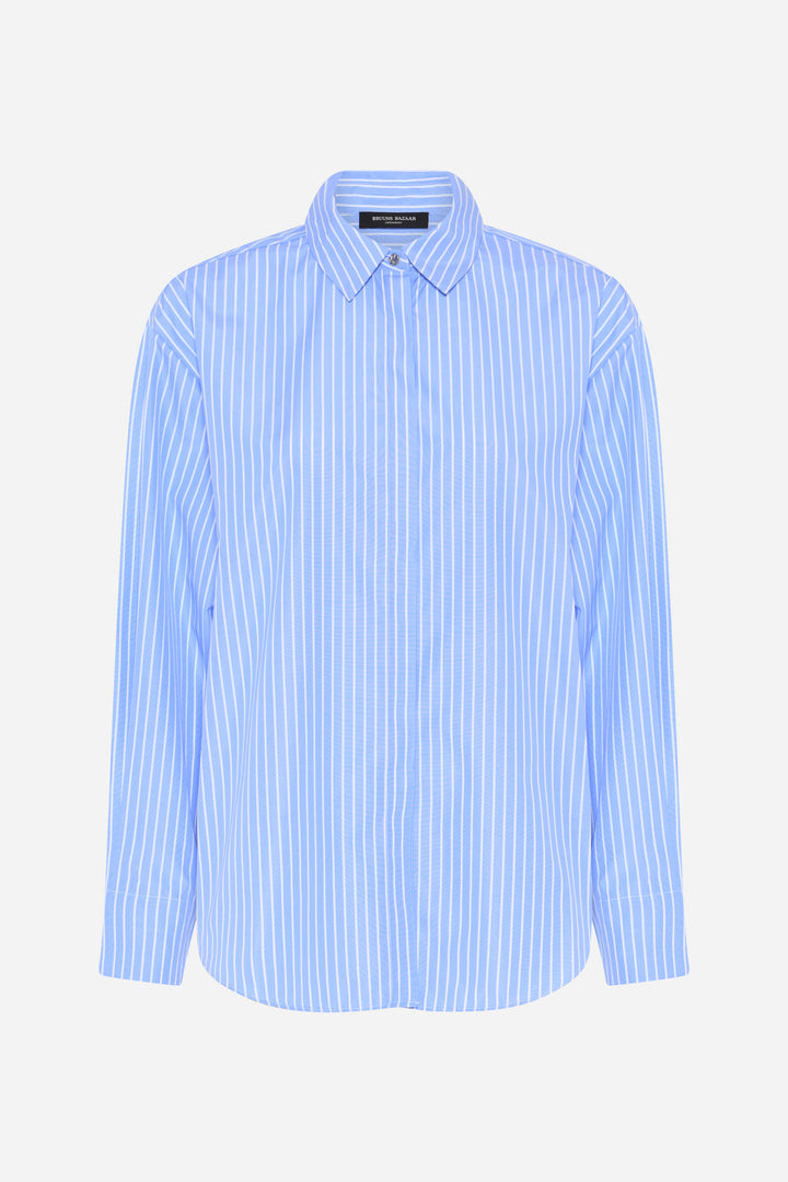 Bruuns Bazaar Women MesquiteBBBela shirt Shirts Blue Stripe