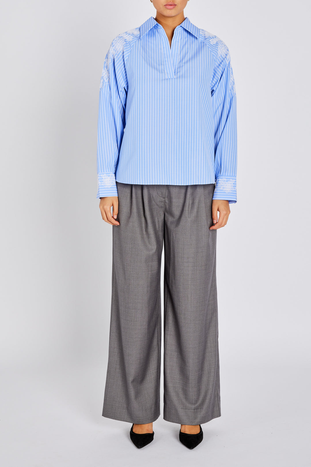 Bruuns Bazaar Women MesquiteBBKaloe blouse Blouse Blue Stripe