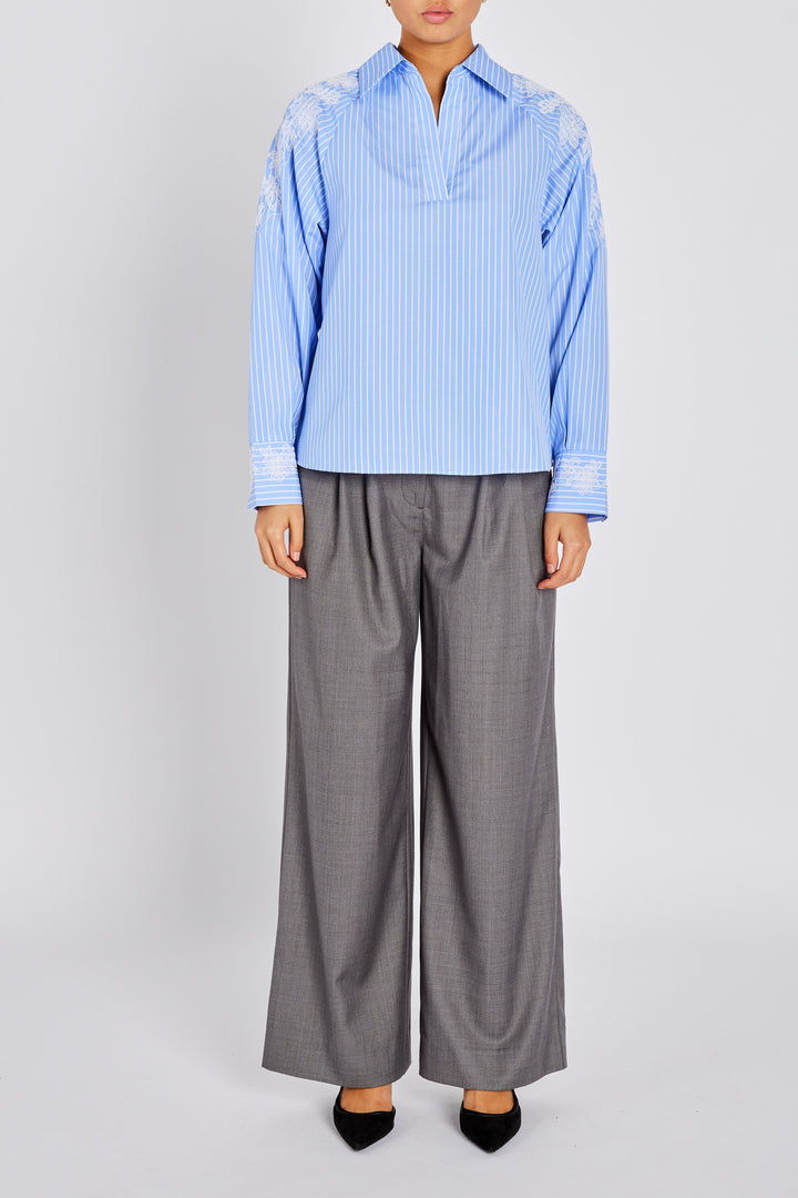 Bruuns Bazaar Women MesquiteBBKaloe blouse Blouse Blue Stripe