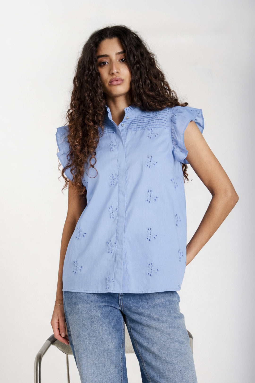 Bruuns Bazaar Women MynteBBNicole shirt Shirts Eventide Blue