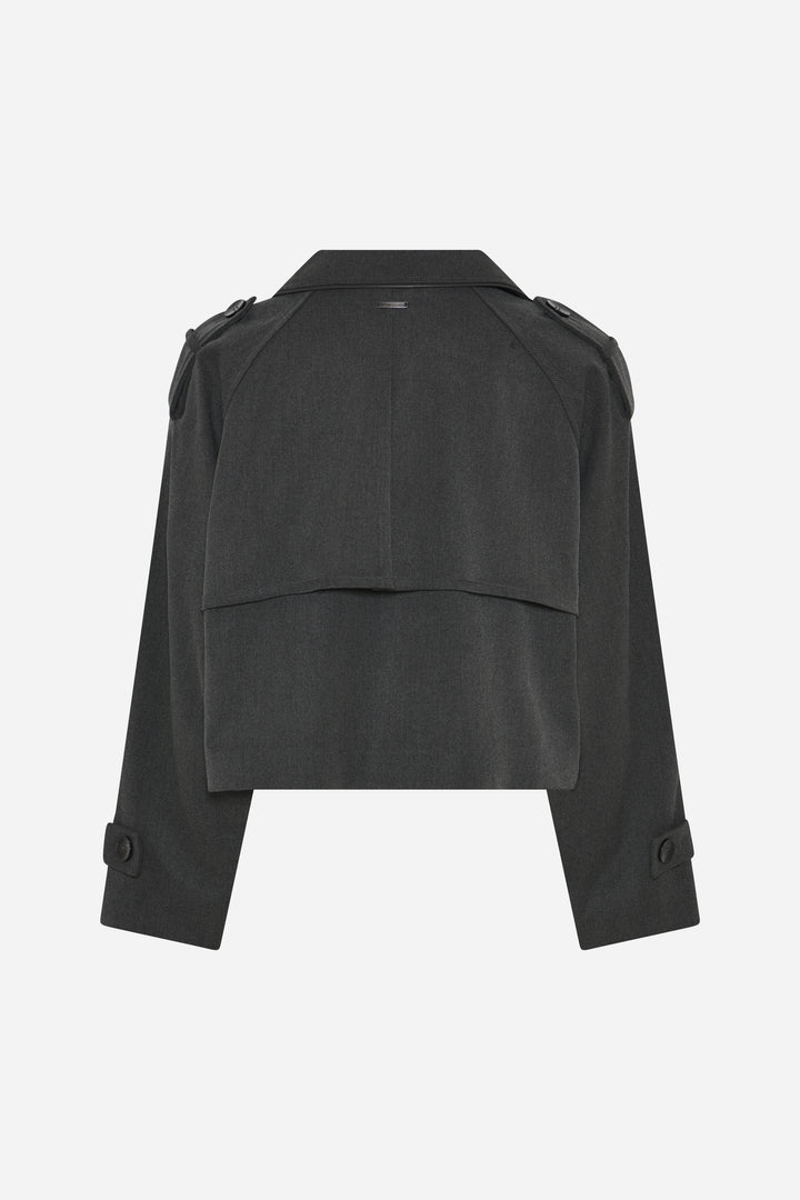 Bruuns Bazaar Women OncocaBBShort trenchcoat Outerwear Grey