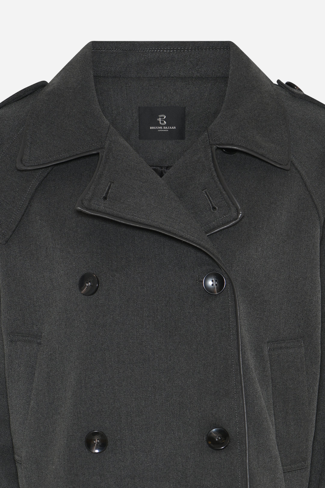 Bruuns Bazaar Women OncocaBBShort trenchcoat Outerwear Grey