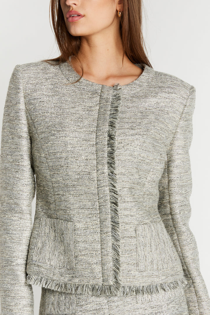 Bruuns Bazaar Women PelagoBBKarli jacket Blazer Golden grey