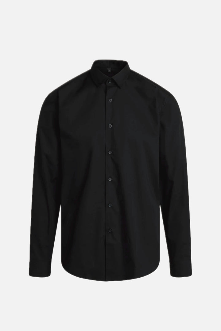 Bruuns Bazaar Men PiqueBBNorman shirt Shirts Black