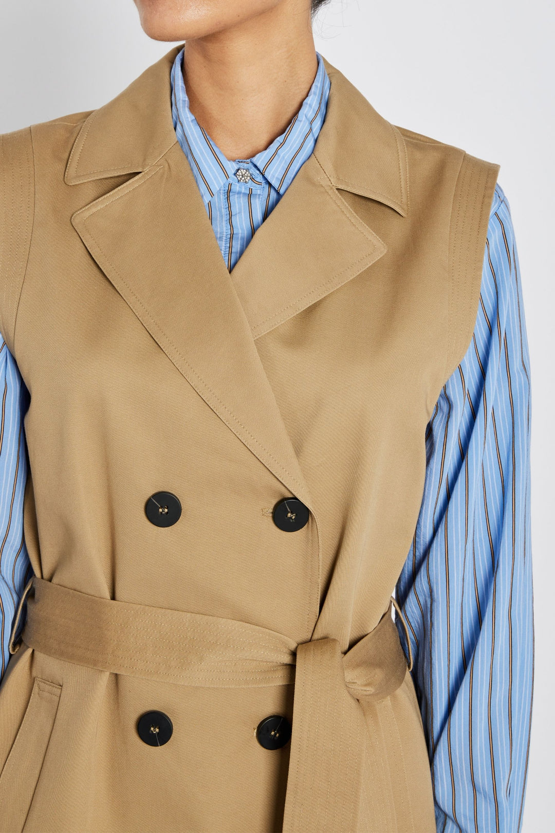 Bruuns Bazaar Women PonapeaBBTabina waistcoat Outerwear Camel