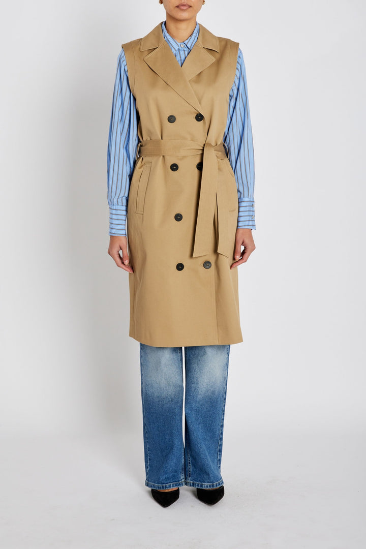 Bruuns Bazaar Women PonapeaBBTabina waistcoat Outerwear Camel