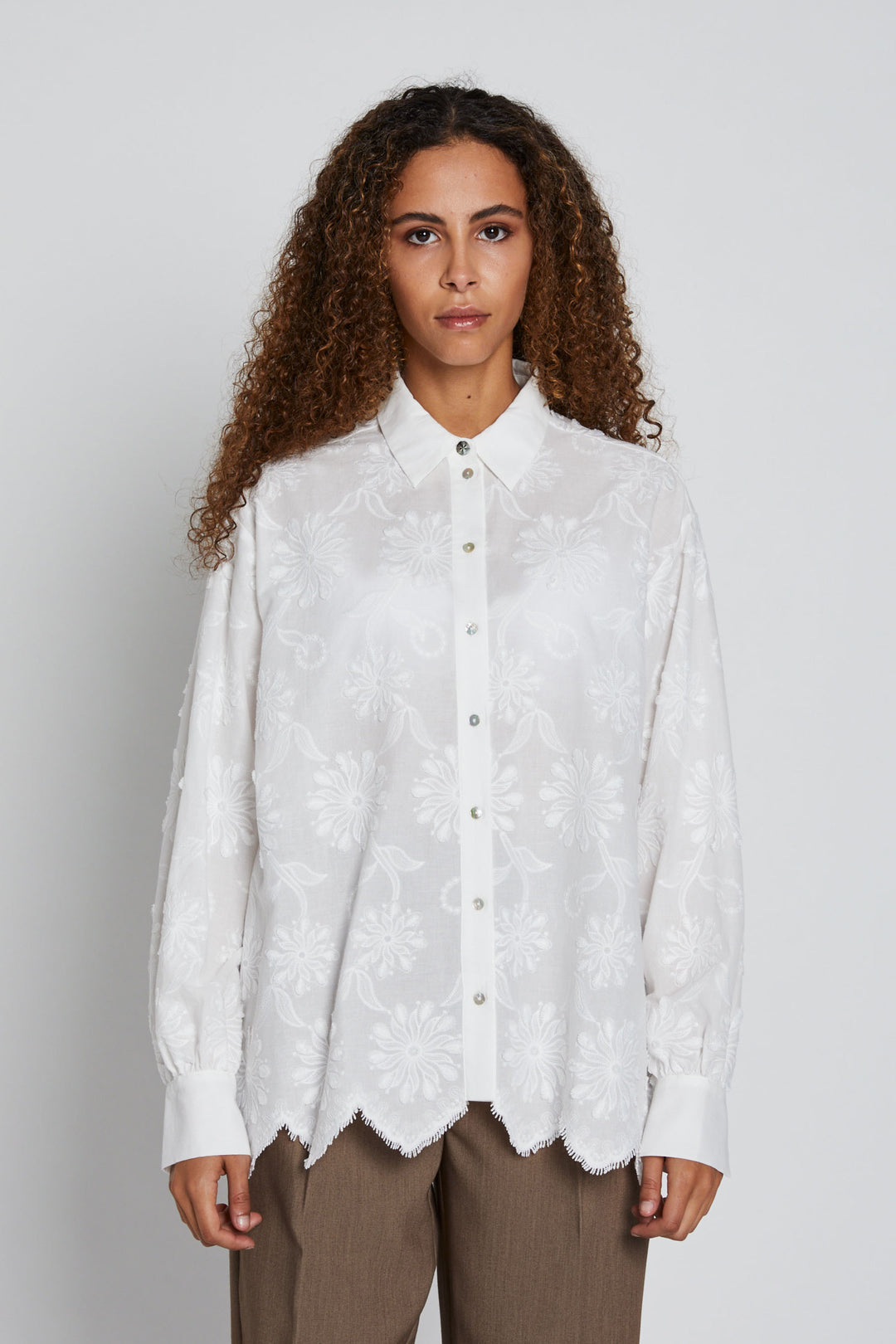 Bruuns Bazaar Women PrunusBBFelina shirt Shirts White