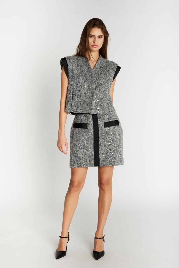 Bruuns Bazaar Women RhytisBBJoanina skirt Skirt Grey Melange