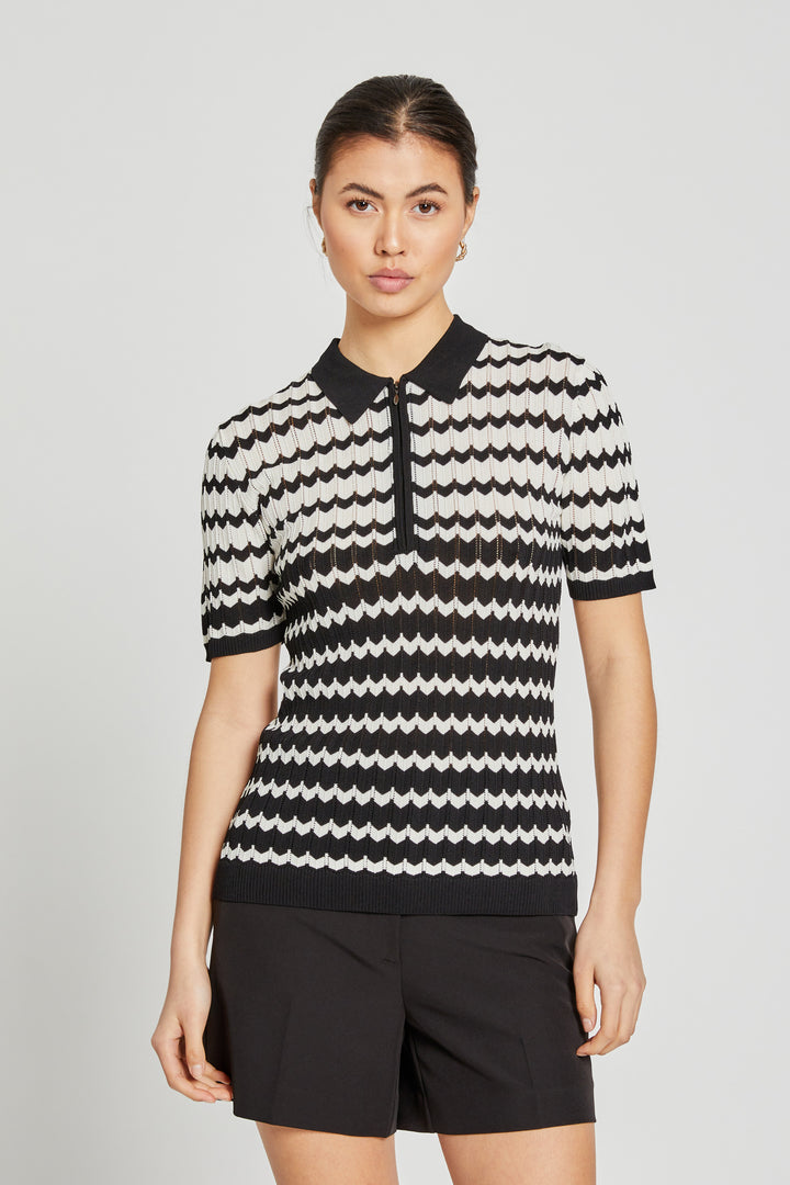 Bruuns Bazaar Women RiversBBKatalin knit polo Knit White Cream/Black