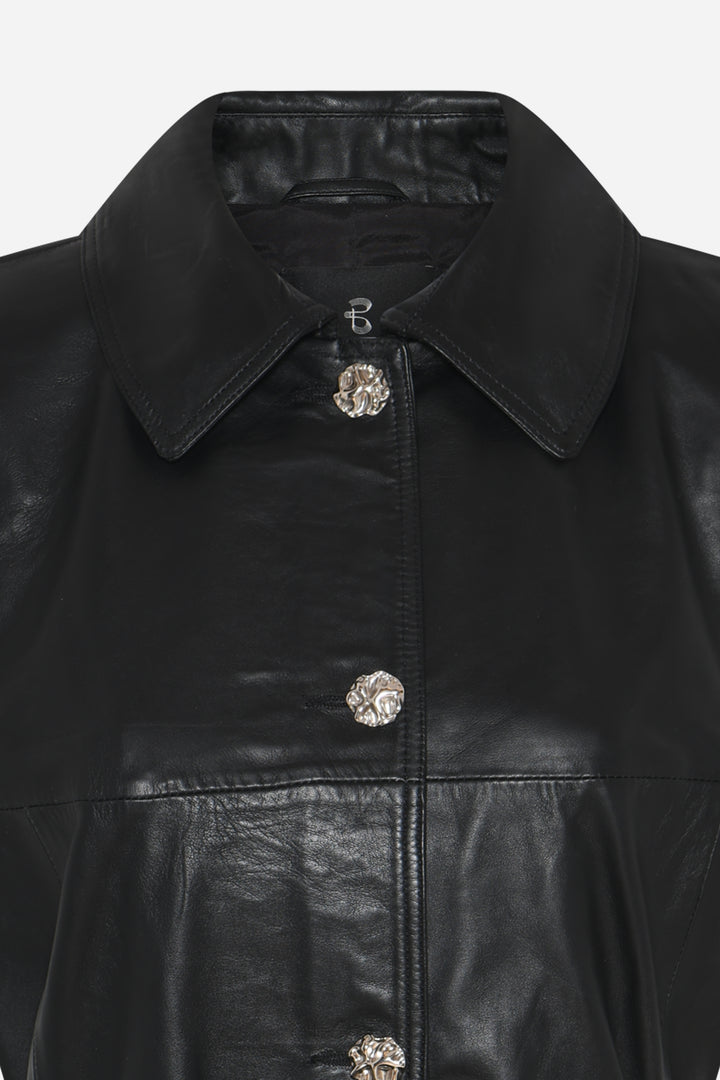 Bruuns Bazaar Women SoftBBToria Leather dress Dress Black