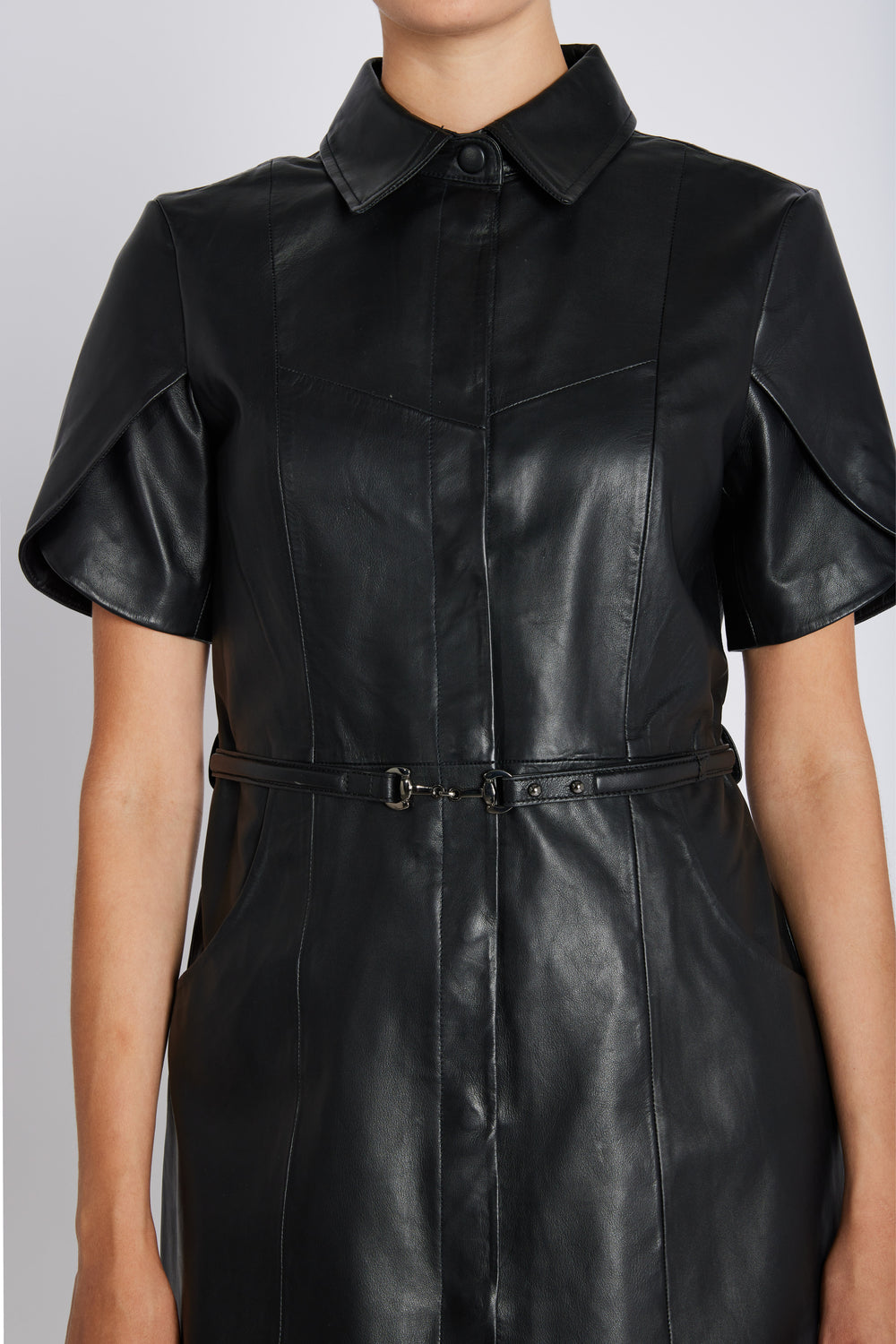Bruuns Bazaar Women SoftBBZendianna Leather dress Dress Black