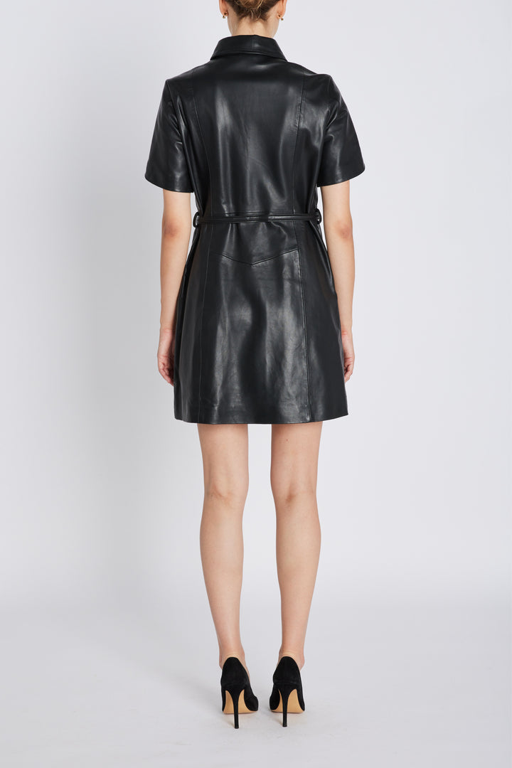 Bruuns Bazaar Women SoftBBZendianna Leather dress Dress Black