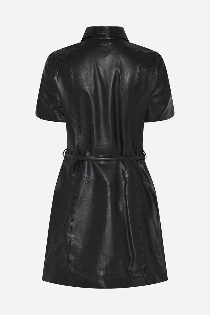 Bruuns Bazaar Women SoftBBZendianna Leather dress Dress Black