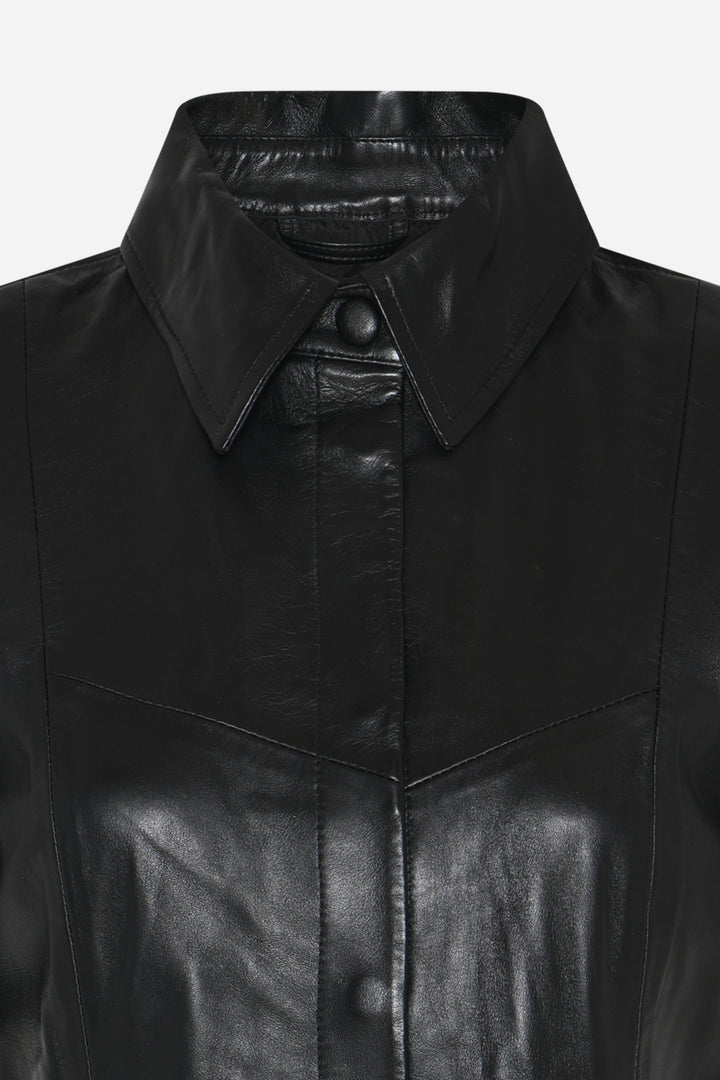 Bruuns Bazaar Women SoftBBZendianna Leather dress Dress Black