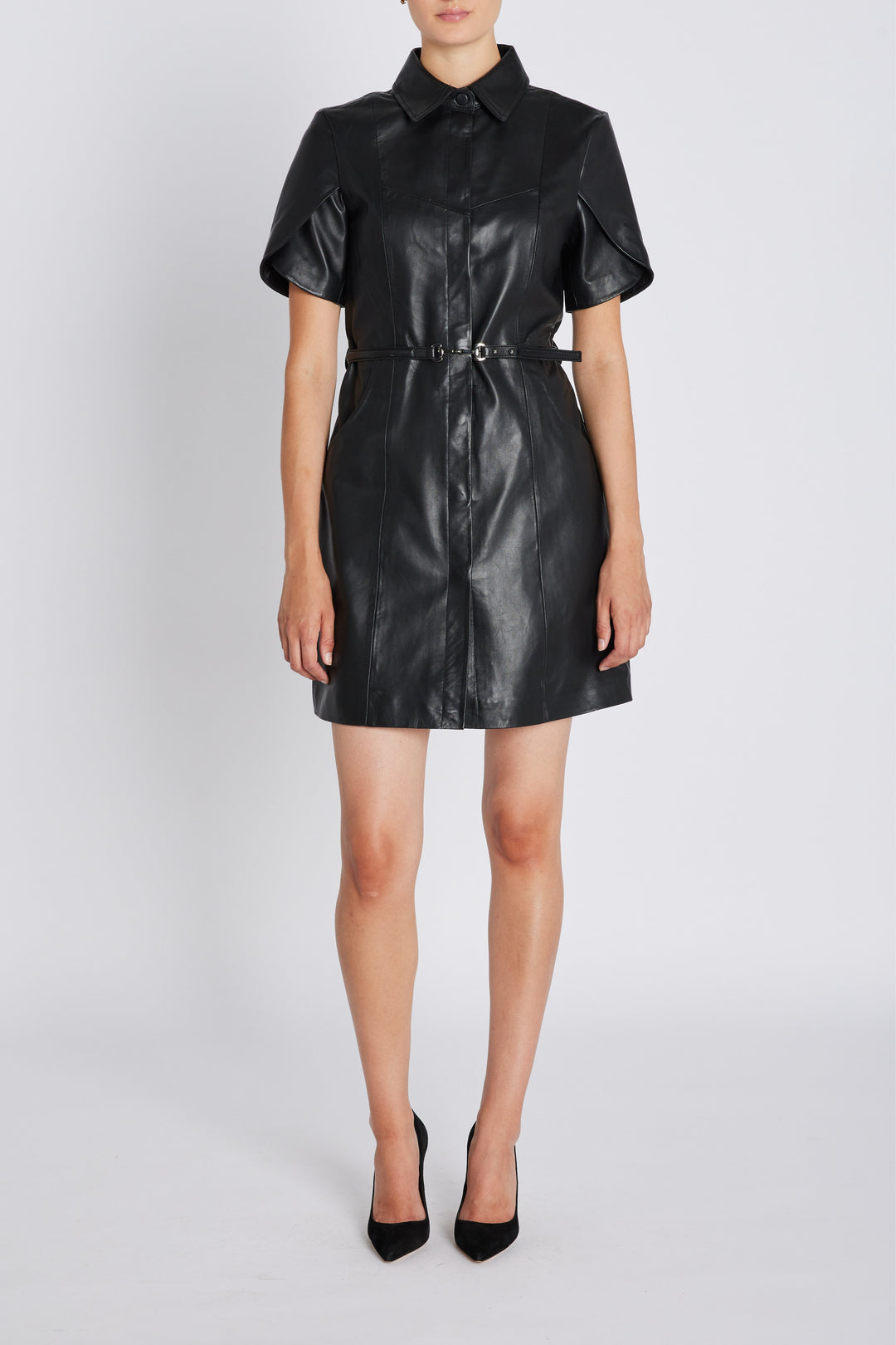 Bruuns Bazaar Women SoftBBZendianna Leather dress Dress Black