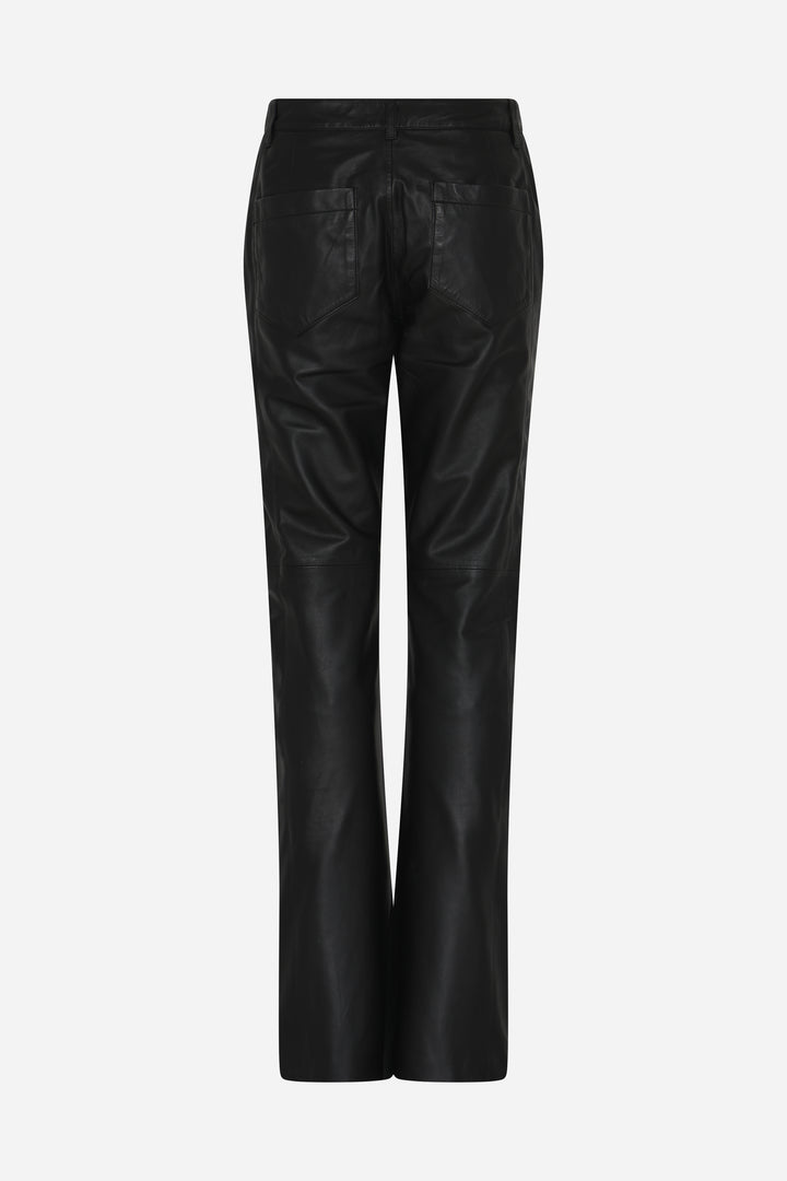 Bruuns Bazaar Women SoftiBBLiara leather pants Pants Black