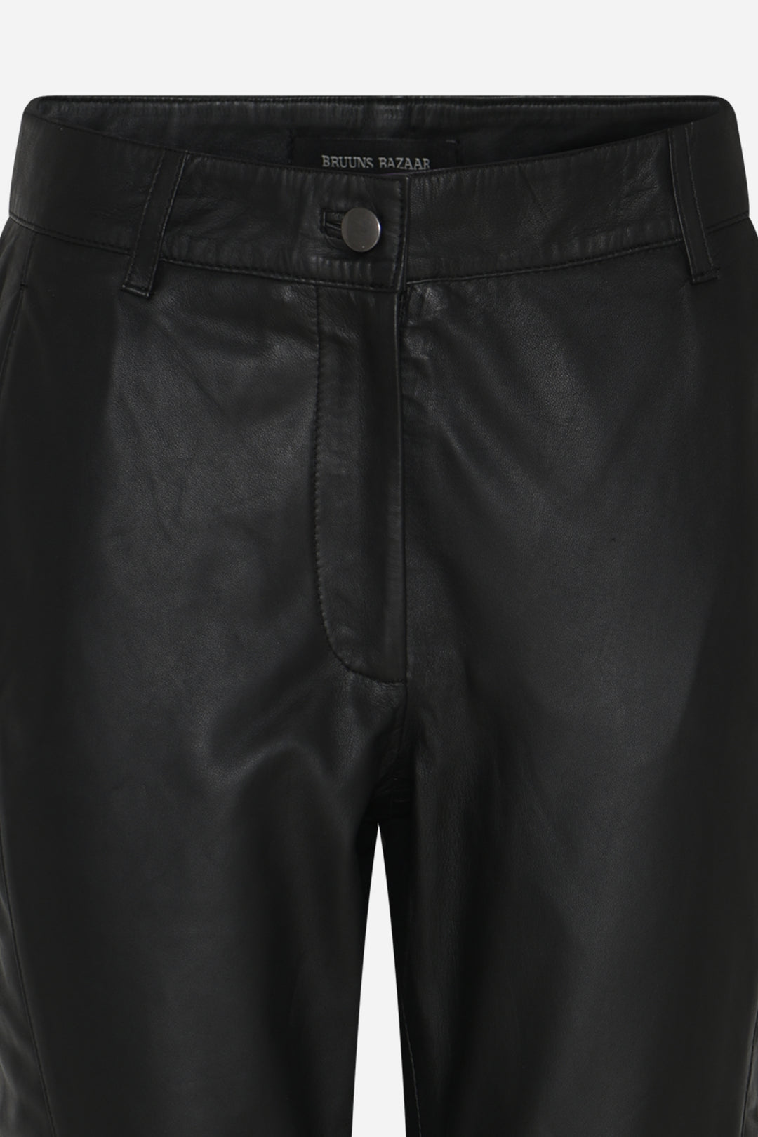 Bruuns Bazaar Women SoftiBBLiara leather pants Pants Black