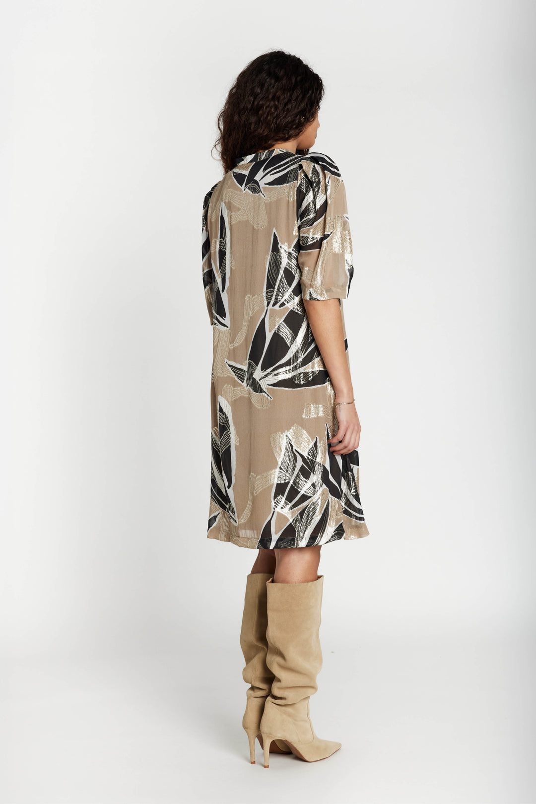 Bruuns Bazaar Women SommiBBDiega dress Dress Leaves Artwork