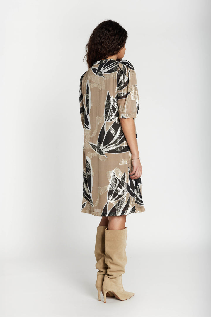 Bruuns Bazaar Women SommiBBDiega dress Dress Leaves Artwork