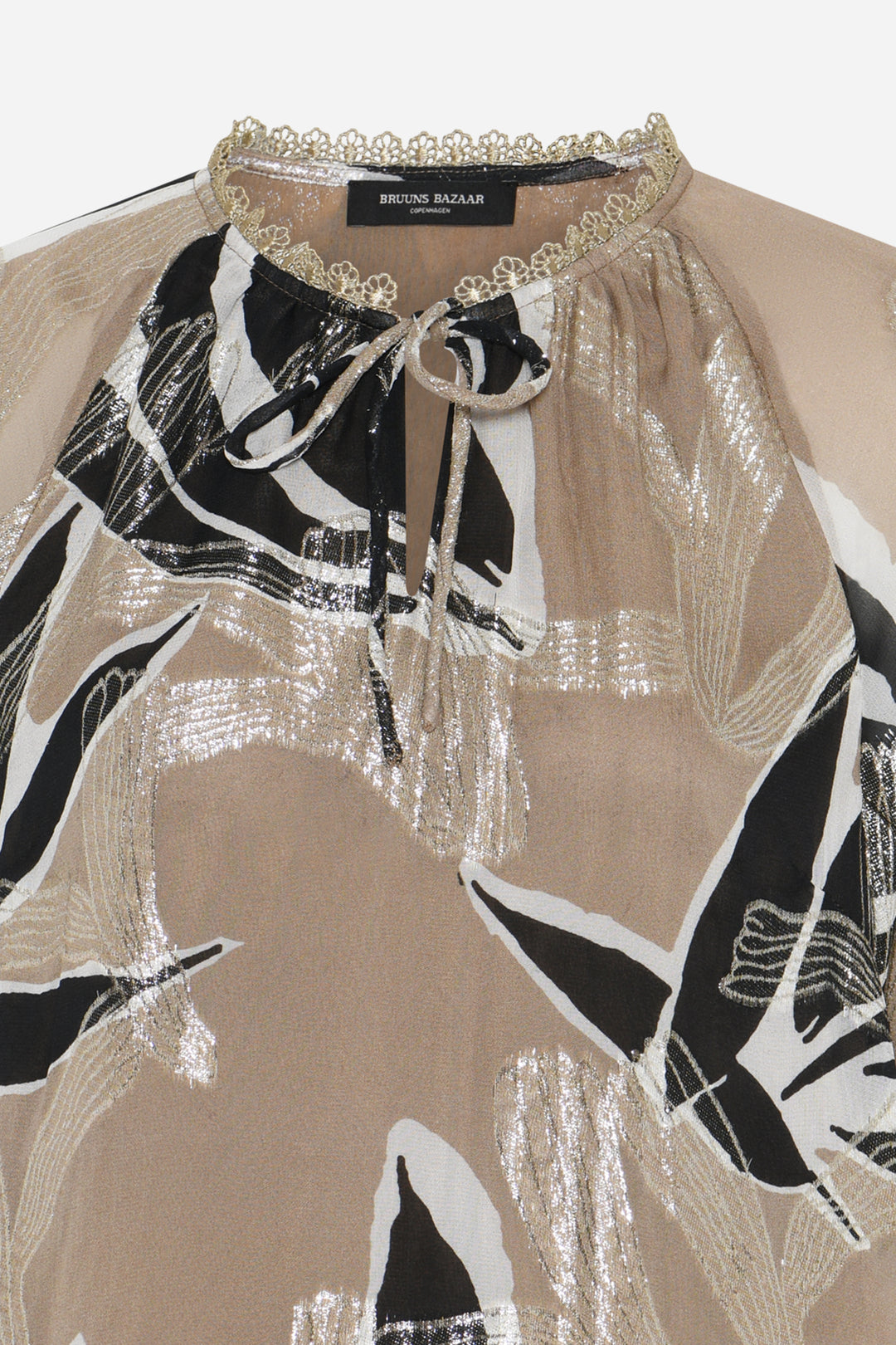 Bruuns Bazaar Women SommiBBKarly blouse Blouse Leaves Artwork